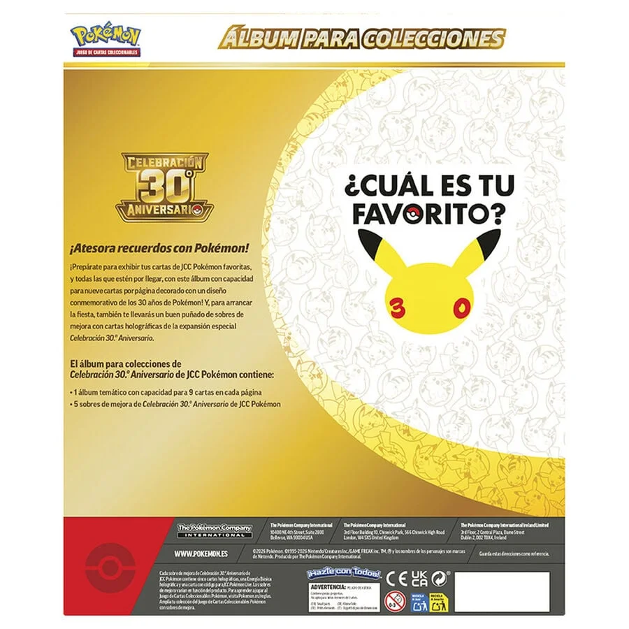 Pokémon TCG - 30th Celebration Binder Collection - Espanhol